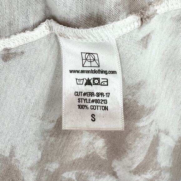 ERRANT Overall Dress Womens Small Brown Tie Dye Cotton Knit Adjustable Straps - Picture 8 of 15